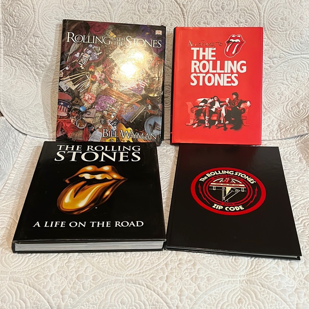 Set of 4‎ Rolling Stones hardcover books